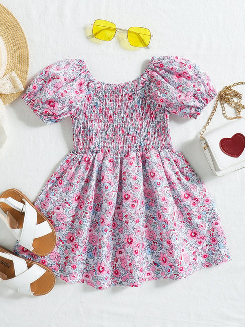 Summer Girl's Floral Dress